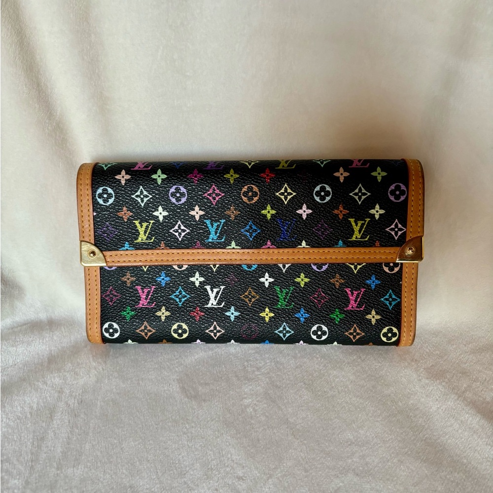 2005 Takashi Murakami x Louis Vuitton Monogram Porte Tresor International Wallet
